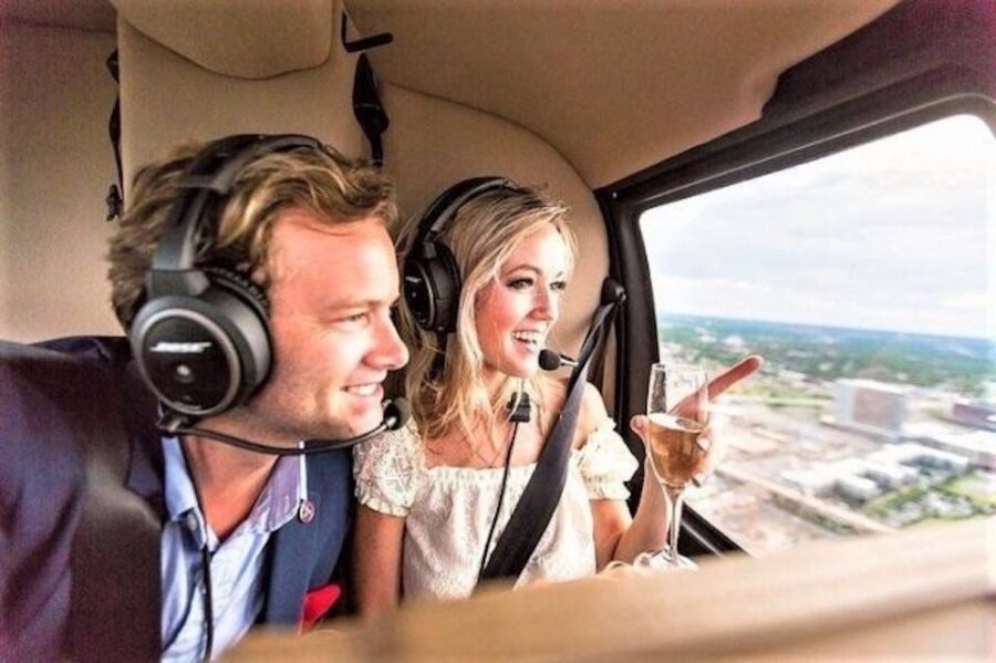 Nashville: Downtown Helicopter Tour - Inside the three-seat helicopter