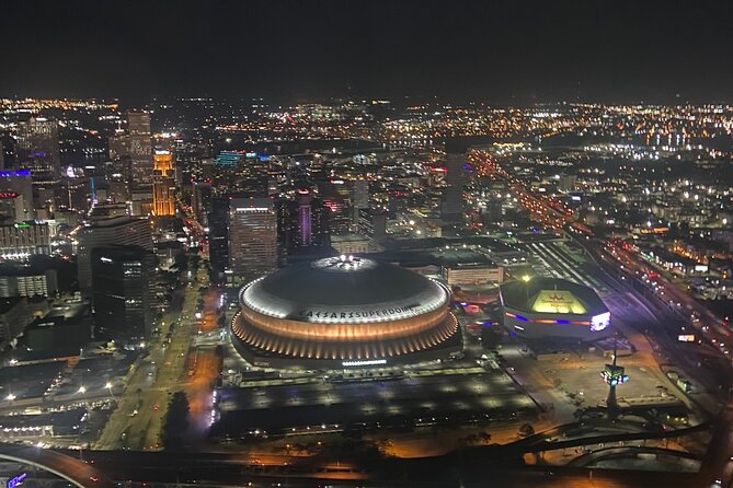New Orleans City Lights Night Helicopter Tour - A private flight for up to three people