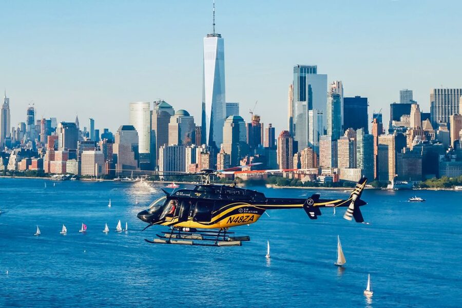 New York City: Manhattan Helicopter Tour - Ellis Island and the Statue of Liberty