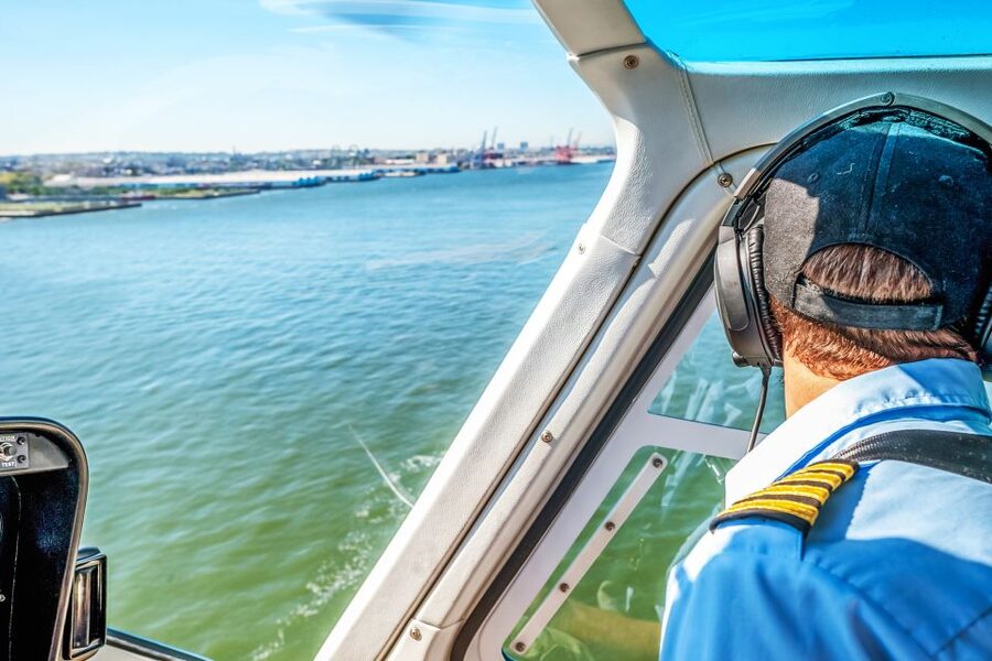 New York City: Manhattan Helicopter Tour - Up the Hudson past Broadway and Chelsea