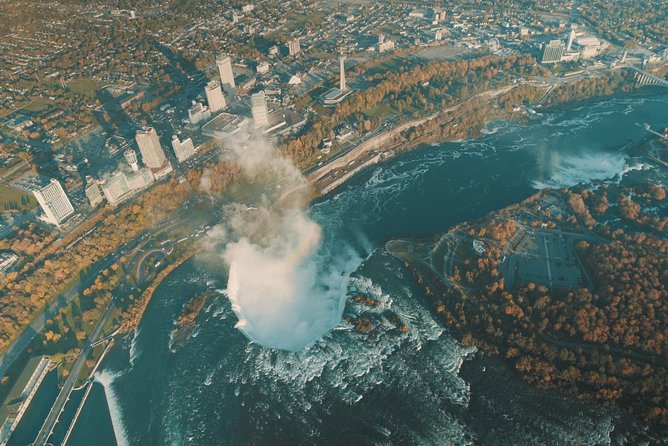 Niagara Falls Canada Tour: Helicopter, Boat, Behind Falls & Lunch - The Canadian brink and the Niagara River