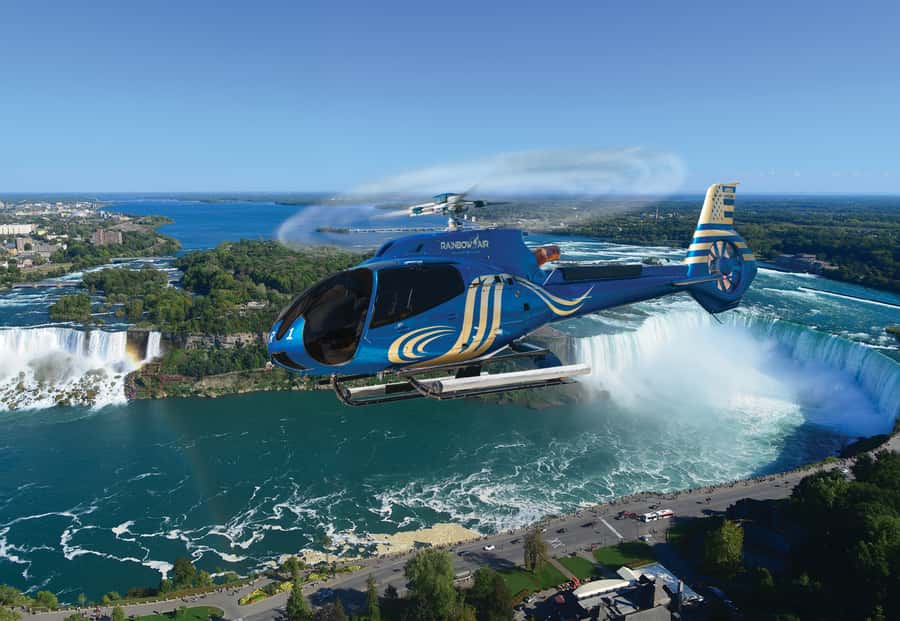 Niagara Falls, USA: Scenic Helicopter Flight over the Falls - Seeing Niagara Falls from a helicopter
