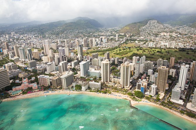 Oahu: Magnum PI Hughes 500 4-Passenger Doors-Off Helicopters - Pearl Harbor and Honolulu from above