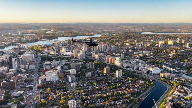 Ottawa: Helicopter Ride with Live Commentary - Parliament Hill from an uncommon angle