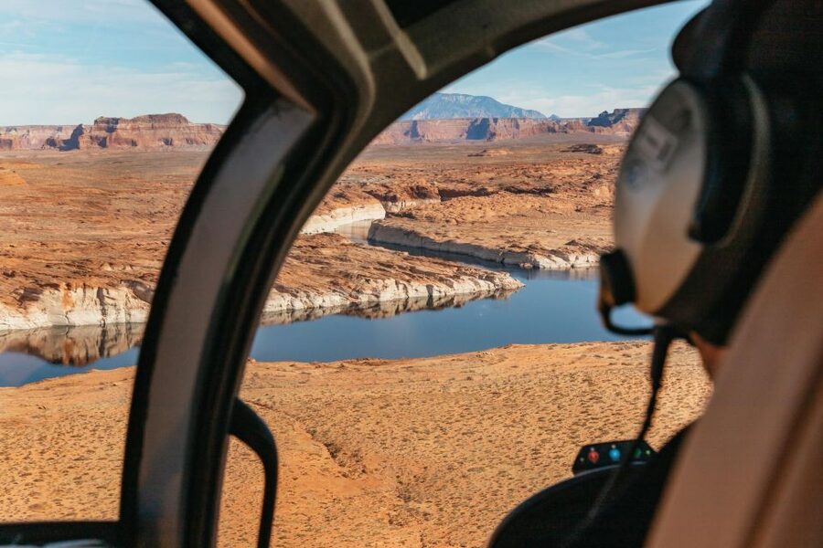 Page: Horseshoe Bend Helicopter Flight & Tower Butte Landing - Horseshoe Bend from a completely different angle