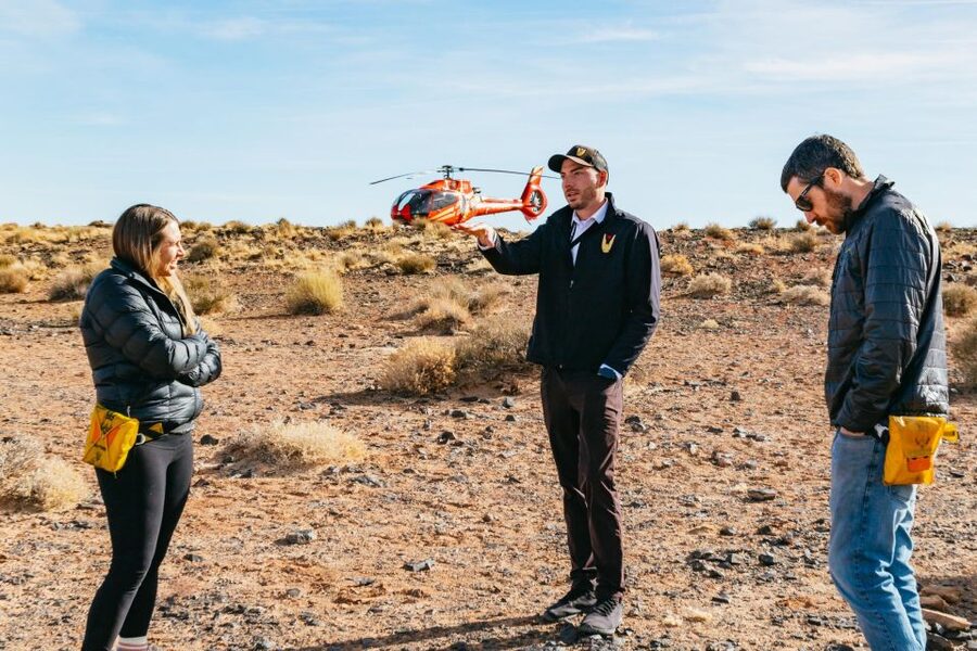 Page: Horseshoe Bend Helicopter Flight & Tower Butte Landing - From Page Municipal Airport into the Arizona sky