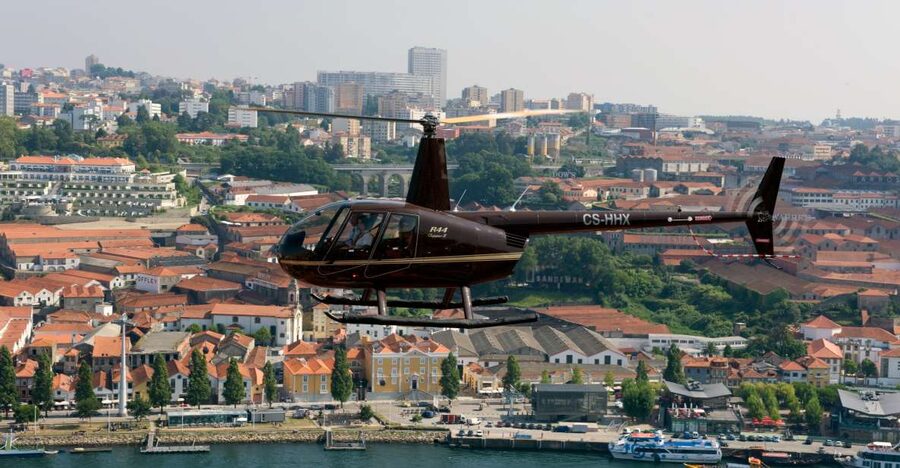 Porto Atlântico Helicopter Tour - Porto’s old city from above