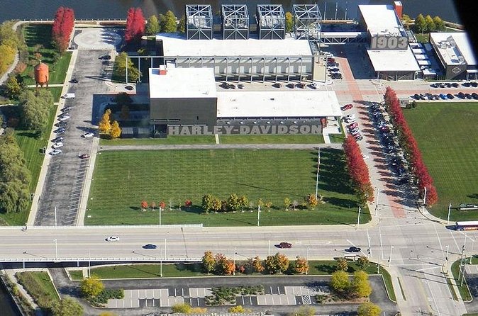 Private Downtown Milwaukee Helicopter Ride - Fiserv Forum and the downtown sports district