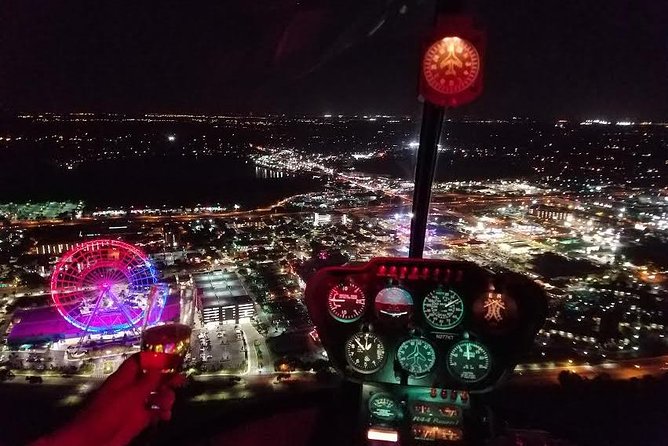 Private Helicopter After-hours 48 Miles Tour Theme Parks&Downtown - Seeing Orlando’s lights from above