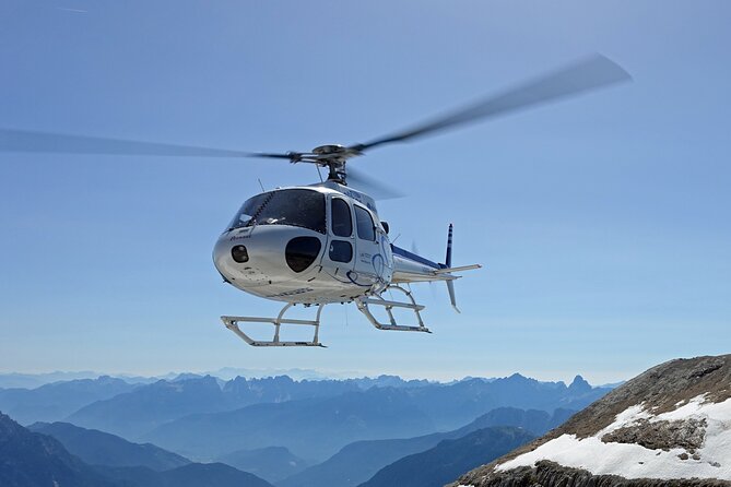 Private helicopter flight to Stockhorn mountain, with view to the Swiss Alps - The Eiger, Mönch, and Jungfrau Beyond Stockhorn