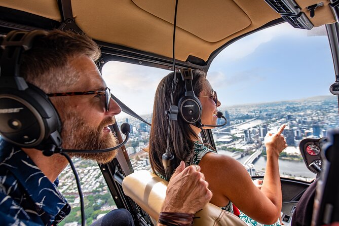 Private Helicopter Scenic Tour of Brisbane - 25min - Roma Street Parkland and the return circuit