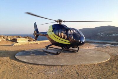 Private Helicopter Transfer from Mykonos to Santorini