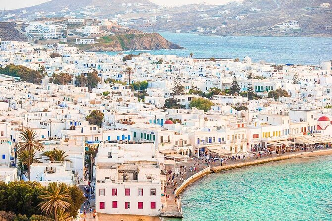 Private Helicopter Transfer from Santorini to Mykonos - A private charter for four people