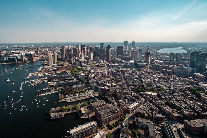 Private Luxury Helicopter Flight Over Boston with Hotel Pick-Up - Seaport and South Boston from the air