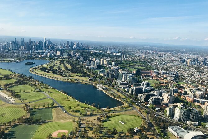 Private Melbourne Skyline Helicopter Ride - The MCG and the final skyline view