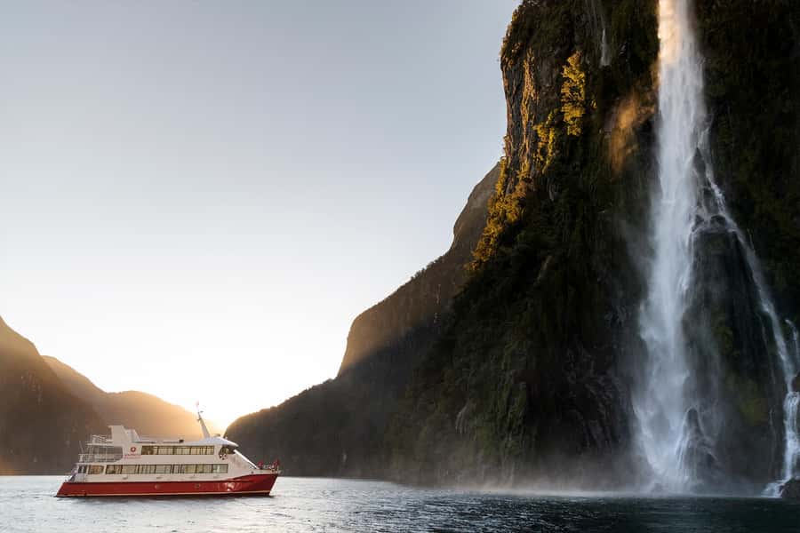 Queenstown: Milford Sound Cruise & Helicopter Alpine Tour - Milford Sound from the water