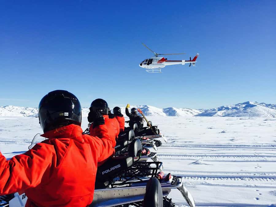 Queenstown: Snowmobiling Experience with Helicopter Flight - Queenstown to the Garvie Mountains by helicopter