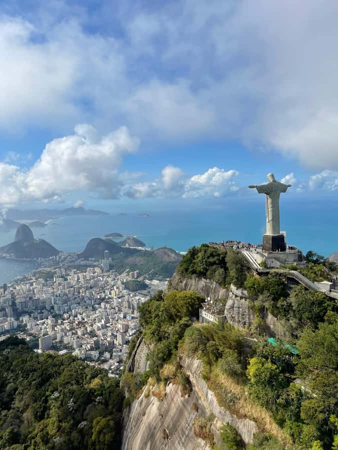 Rio De Janeiro Helicopter Flight Tour - Sugarloaf Mountain from the cabin