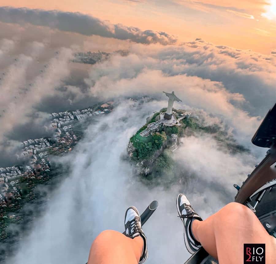 Rio de Janeiro Helicopter Tour | DOORS OFF - Lagoa Rodrigo de Freitas and the city’s green interior