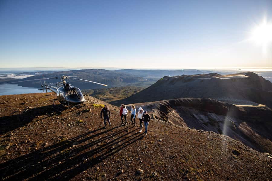 Rotorua: Helicopter Flight and Guided Walk on Mt Tarawera - A short walk with useful context