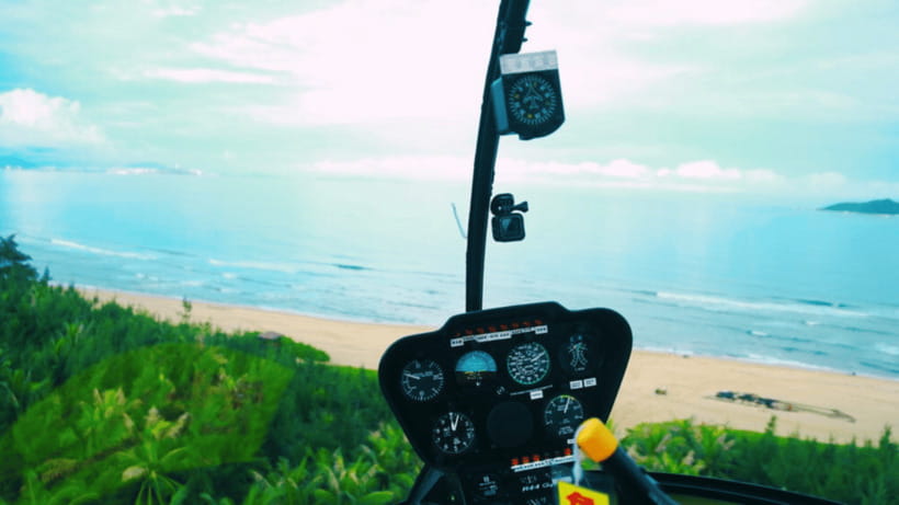 Sanya: Helicopter Tour over Haitang Bay with Atlantis Views - What the helicopter ride is really like