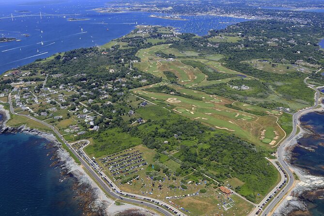 Scenic Tour of Newport, RI By Helicopter - 3 person Mansion Tour - The Cliff Walk from an entirely different angle