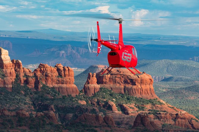 Sedona Helicopter Tour: Desert Thunder Tour - Chapel of the Holy Cross built into the rock
