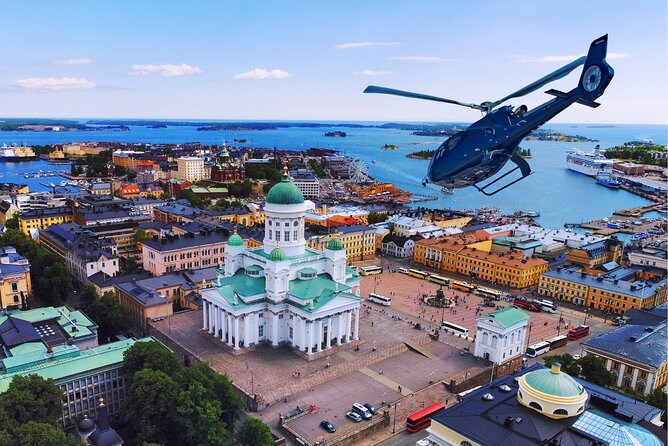 Sightseeing Helicopter Tour in Helsinki 45 Minutes - Skyscrapers, churches, and the postcard view