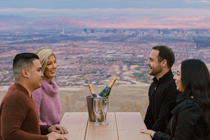 Sunset Red Rock Canyon Helicopter Tour and Champagne Toast - The private bluff at 2,900 feet