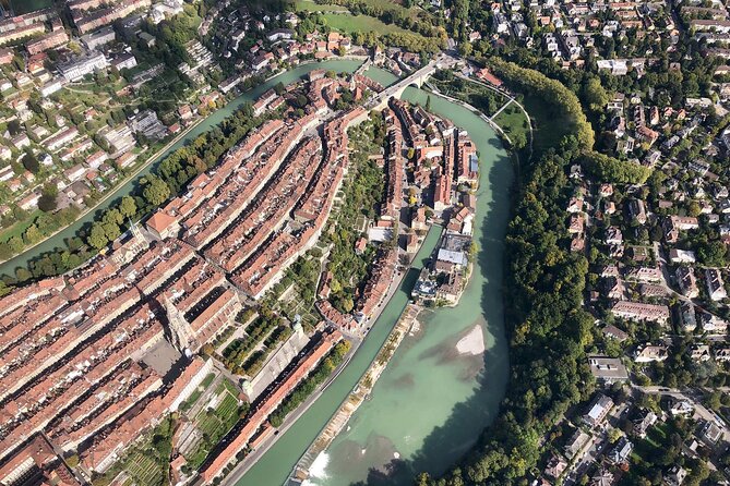 Swiss Capital city helicopter sightseeing tour - the ideal flight to see Berne - The Paul Klee Centre from a new angle