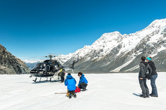 The Adventurer: Tasman Glacier Heli-hike - Landing on Tasman Glacier at 1,300 Meters