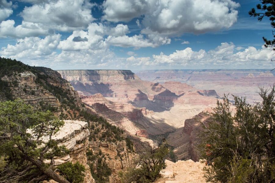 Tusayan: Grand Canyon Helicopter Ride with Optional Hummer - Looking toward the Little Colorado River confluence