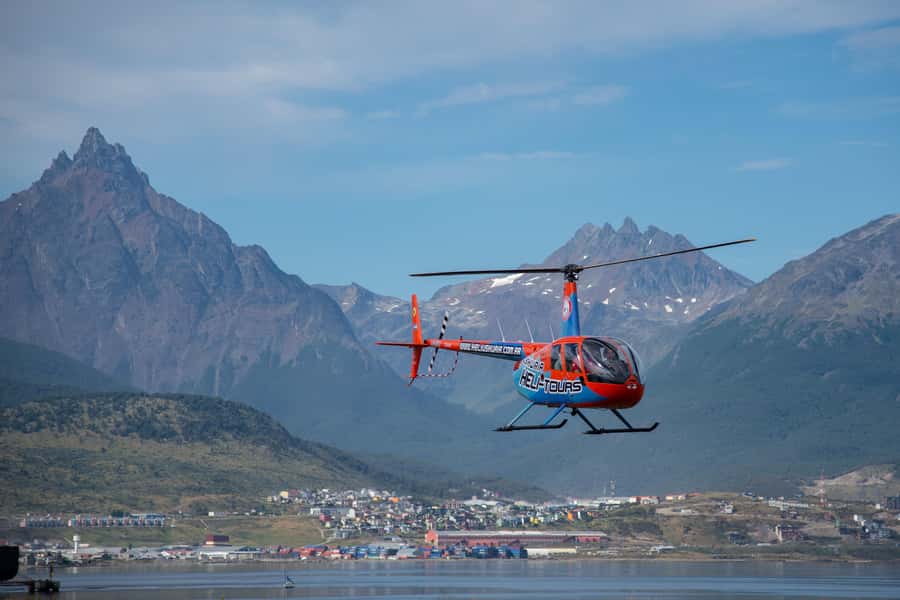 Ushuaia: Heart of the Andes Scenic Helicopter Adventure - Flying above Ushuaia Bay and the Andes