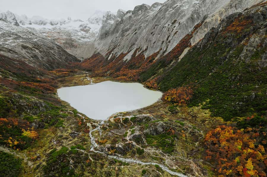 Ushuaia: Heart of the Andes Scenic Helicopter Adventure - The mountain landing and champagne toast