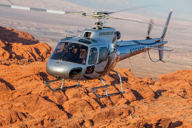 Valley of Fire Helicopter Tour and Landing with Champagne Toast - Returning Over Bellagio and the STRAT