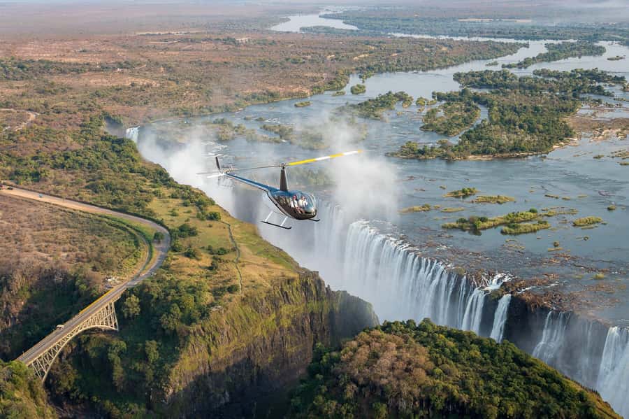Victoria Falls Helicopter Flights - The 30-minute flight: gorge, villages, wildlife, and rapid 26