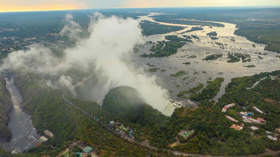 Victoria Falls: Helicopter Tour with Hotel Pickup - Batoka Gorge adds scale and drama